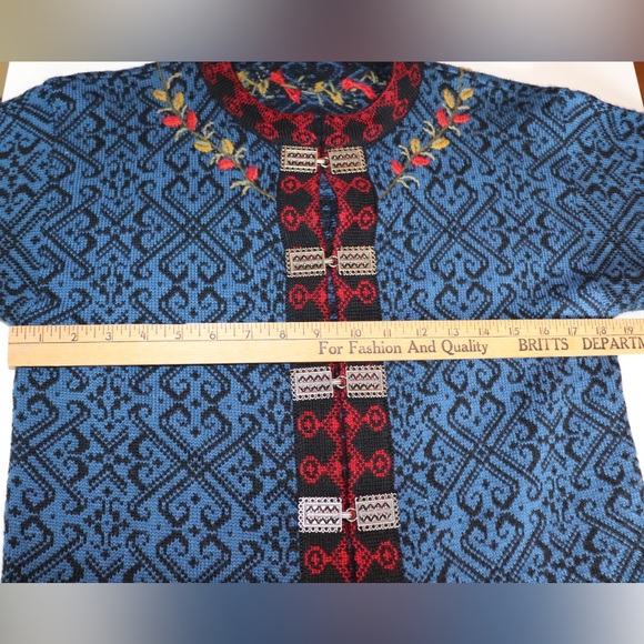 Christiania Norwegian New Wool Cardigan Sweater - Picture 9 of 9